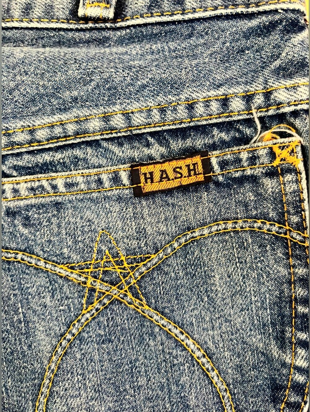 Real Vintage 70's H.A S.H Jeans/ Rare.